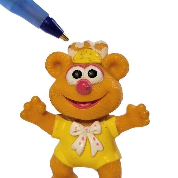 Vintage Fozzie Bear 2" Figures Muppet Babies Lot of 2 Collectible - Picture 4 of 12